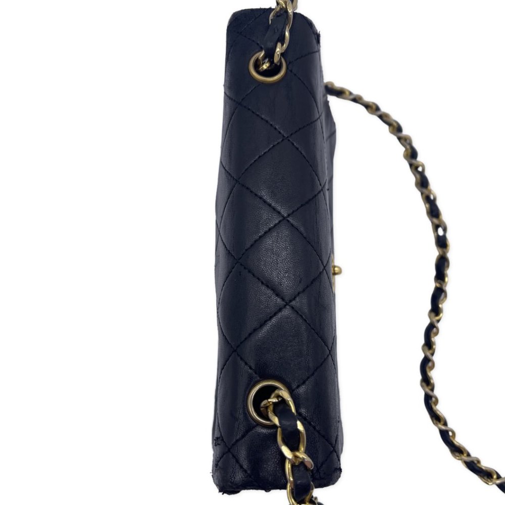 Vintage CHANEL Black Lambskin Quilted Mini Flap Bag 1280517 - $500 OFF FLASH SAL - Picture 15 of 16
